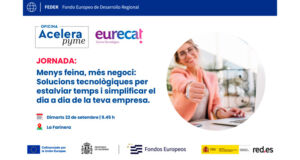 Jornada Acelera Pyme – Menys feina, més negoci: Solucions tecnològiques per estalviar temps i simplificar el dia a dia de la teva empresa