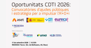 Jornada Oportunitats CDTI 2026: Convocatòries d’ajudes públiques i estratègia per a impulsar l’R+D+i